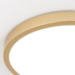 Plafoniera LED LERO, finisaj auriu, rotundă, 30cm LED25W/2400lm/3000K aluminiu IP 20 ORION - imagine 5