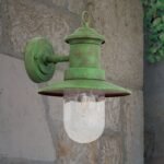 Aplica de exterior vintage LEONIE, E27 1x35W otel inoxidabil finisaj verde, inaltime 32cm IP44 ORION - imagine 3