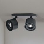 Plafoniera spot SPECTER, LED 2X11W/700lm/DTW 1700-3000K aluminiu finisaj negru-auriu, 19.4x8.4cm IP20 ORION - imagine 3