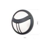 Plafoniera de exterior OBSERVER cu senzor, E27 1x35W aluminiu finisaj antracit, diametru 30cm IP54 ORION - imagine 6