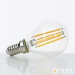 Bec LED transparent dimabil, E14, 4.5W, 2700K, 450Lm  lumină albă caldă ORION - imagine 2