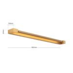 Aplica LED pentru oglindă MARILYN, reflector mobil, 90 cm, LED24W/2200lm/3000K aluminiu finisaj auriu mat IP44 ORION - imagine 6