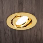 Spot mobil rotund CHOICE GU10 1x50W aluminiu finisaj auriu 9cm IP20 ORION