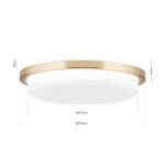 Plafoniera LED LEROX, otel finisaj alama, Ø 30cm LED29W/2100lm/3000K IP20 ORION - imagine 5