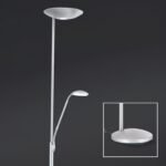 Lampadar LED COBRA, 181cm, LED 23+6W/2300+600lm/2200-6000K otel finisaj crom satinat IP20 ORION - imagine 3