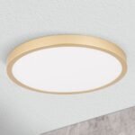 Plafoniera LED LERO, finisaj auriu, rotundă, 30cm LED25W/2400lm/3000K aluminiu IP 20 ORION - imagine 4