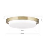 Plafoniera LED LEROX, otel finisaj alama antica, Ø 20cm LED21W/1300lm/3000K IP20 ORION - imagine 5