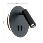 Aplica LED LENNY, aluminiu finisaj  negru LED 6+3W/500+200lm 3000K 15cm IP20 ORION - imagine 5