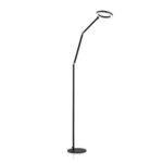 Lampadar LED RINGO, 130-210 cm, LED21W/2000lm/2700K aluminiu finisaj negru IP20 ORION - imagine 2