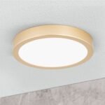 Plafoniera LED LERO, finisaj auriu, rotund, 18cm LED15W/1300lm/3000K aluminiu IP 20 ORION