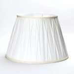 Abajur conic din material textil, Ø 405mm, finisaj alb-crem, inaltime 270mm ORION - imagine 2