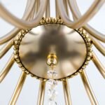 Candelabru GIADA, 106cm 12xE14/40W cristale SPECTRA Swarovski, cadru otel finisaj auriu mat IP20 ORION - imagine 4