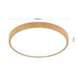 Plafoniera LED BULLY, Ø 28 cm, stejar LED28W/2300lm/3000K aluminiu IP 20 ORION - imagine 6