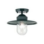 Plafoniera pentru exterior EDWARD, E27 1x60W aluminiu finisaj verde  inaltime 27.5cm IP44 ORION - imagine 2
