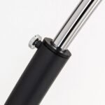 Lampadar PHILIPP,inaltime reglabila cu abajur de in, E27 1x60W otel finisaj crom - negrut, 162-192cm IP20 ORION - imagine 5