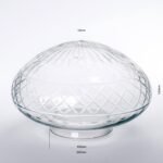 Abajur din sticlă decorativa BUDAPEST 415, Ø 135mm, finisaj décor clar decupat, inaltime 130mm, gaura 100mmORION - imagine 2