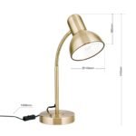 Veioza flexibila NEMO, E27 1x40W otel finisaj alama antica, 39cm IP20 ORION - imagine 4