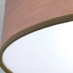 Plafoniera SEDA cu abajur textil, E14 3x40W, otel finisaj maro, 40cm IP20 ORION - imagine 2