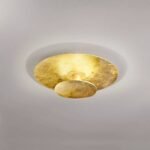 Plafoniera LED VULKA, otel foita de aur 45W/4050lm/3000 ORION