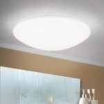 Plafoniera LED NEDO, cu abajur din sticlă acrilica opal mat, LED 18W/1225lm/3000K otel finisaj alb, 35cm IP20 ORION