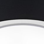 Plafoniera MARS cu abajur de in, E27 3x40W, otel finisaj negru, 50cm IP20 ORION - imagine 5