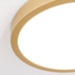 Plafoniera LED LERO, finisaj auriu, rotundă, 23cm LED22W/2100lm/3000K aluminiu IP 20 ORION - imagine 6