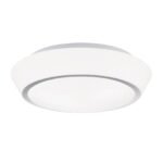 Plafoniera TENA, cu abajur din sticlă opal mat, E27 3x40W otel finisaj crom, 38cm IP44 ORION - imagine 2