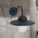 Aplica pentru exterior EDWARD,  E27 1x60W aluminiu finisaj antracit inaltime 30cm IP44 ORION - imagine 2