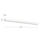 Aplica LED pentru oglindă baie HORIZON, 90 cm,LED18W/1800lm/2CCT 3000/4000K aluminiu finisaj crom IP44 ORION - imagine 6