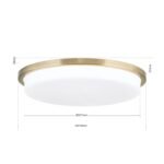 Plafoniera LED LEROX, otel finisaj alama antica, Ø 40cm LED36W/2600lm/3000K IP20 ORION - imagine 5
