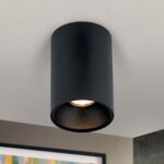 Plafoniera spot STARLIGHT, GU10 1x50W aluminiu finisaj negru-auriu, 14x9.6cm IP20 ORION - imagine 2