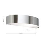 Aplica de exterior BOGA, E27 1x35W otel inoxidabil finisaj cromat, inaltime 5.5cm IP44 ORION - imagine 6