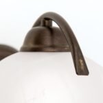 Aplica RULA, cu abajur din sticla opal mat, E27 1x60W otel finisaj antic, 13x17cm IP20 ORION - imagine 4