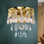 Aplica din cristal CELESTE, 19cm 3xG9/40W sticla cristalina K9, cadru otel finisaj auriu IP20 ORION - imagine 3