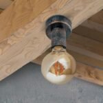 Plafoniera RETRO, E27 1x60W fara bec, otel finisaj alama antica, 8.5cm IP20 ORION