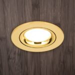 Spot mobil rotund CHOICE GU10 1x50W aluminiu finisaj auriu 9cm IP20 ORION - imagine 3