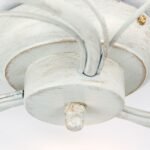 Plafoniera SISI, cu abajur din sticla opal-mat, E14 3x40W otel finisaj fildes-auriu, 60cm IP20 ORION - imagine 4