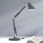 Veioza flexibila BACHELOR, E27 1x40W otel finisaj negru mat-cupru, 66cm IP20 ORION - imagine 4