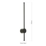 Aplica LED pentru oglindă FERDINAND, 65 cm, LED12W/1450lm/3000K aluminiu finisaj negru IP54 ORION - imagine 6