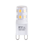 Bec LED  transparent, G9, 2.5W, 3000K, 280Lm  lumină albă caldă Lungime 37mm, diametru 14mm ORION