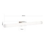 Aplica LED VISAGIST, S14d LED 8W/680lm/2700K otel crom satinat, 50cm IP20 ORION - imagine 5