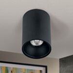 Plafoniera spot STARLIGHT, GU10 1x50W aluminiu finisaj negru-auriu, 14x9.6cm IP20 ORION - imagine 3