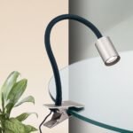 Lampa de masa LED KURT cu Clema Prindere Masa si Brat Flexibil  44cm, LED 5W/300lm/3000K aluminiu finisaj crom satinat IP20 ORION