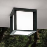 Aplica de exterior HENRY, E27 1x35W aluminiu finisaj antracit, diametrul 16cm IP44 ORION