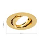Spot mobil rotund CHOICE GU10 1x50W aluminiu finisaj auriu 9cm IP20 ORION - imagine 6