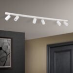 Plafoniera spot SEAN, GU10 6x40W aluminiu finisaj alb, 130x12x6cm IP20 ORION - imagine 3