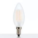 Bec LED Lumânare mat dimabil, E14, 5W, 2700K, 550Lm  lumină albă caldă ORION - imagine 3
