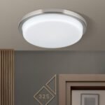 Plafoniera LED LEROX, otel finisaj crom satinat, Ø 30cm LED29W/2100lm/3000K IP20 ORION - imagine 3