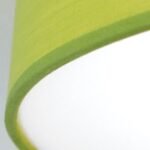 Plafoniera SEDA cu abajur textil, E14 3x40W, otel finisaj verde, 40cm IP20 ORION - imagine 2
