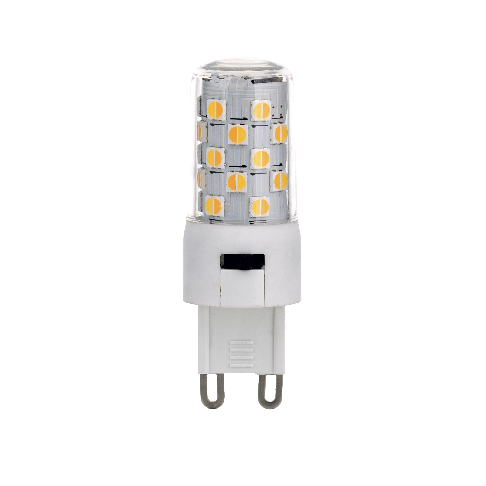 aHR0cHM6Ly93d3cub3Jpb25sZXVjaHRlbi5hdC9tZWRpYS82OS9kYy9hOC8xNzMwODYxNjc4LzE5Ny5HOTAwMDMtMDgxXzA3X24yLnBuZw Bec LED transparent dimabil, G9, 4W, 3CCT 2700/3000/4000K, 370Lm lumină albă caldă pana la rece Lungime 55mm, diametru 14mm ORION - imagine 1